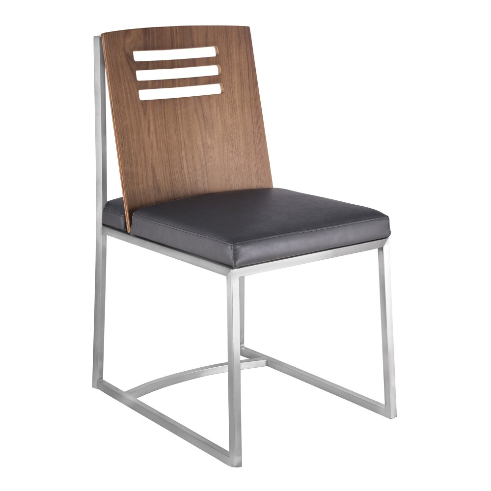 Oxford Dining Chair in Brushed Stainless Steel - Set of 2 Oxford Dining Chair in Brushed Stainless Steel - Set of 2