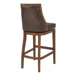 Presley 26" Counter Height Swivel Barstool in Distressed Finish