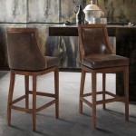 Presley 26" Counter Height Swivel Barstool in Distressed Finish