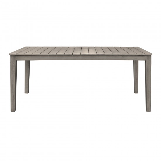 Haiti Patio Outdoor Dining Table in Grey Acacia Wood