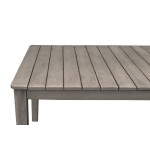 Haiti Patio Outdoor Dining Table in Grey Acacia Wood