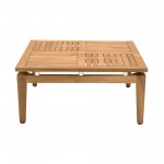 Arno Outdoor Square Teak Wood Coffee Table