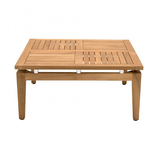 Arno Outdoor Square Teak Wood Coffee Table