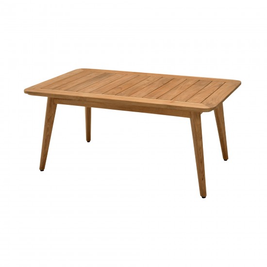 Eve Outdoor Rectangular Teak Wood Coffee Table