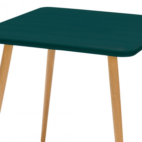 Nassau Square Outdoor Green Eucalyptus Dining Table