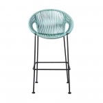 Acapulco 26" Indoor Outdoor Steel Bar Stool with Wasabi Rope