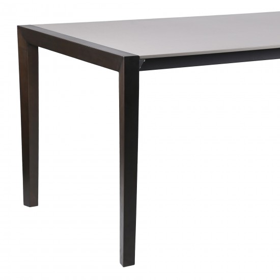 Fineline Indoor 80" Rectangle Dining Table in Dark Eucalyptus Wood