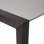 Fineline Indoor 80" Rectangle Dining Table in Dark Eucalyptus Wood