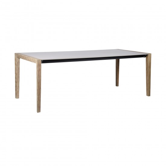 Fineline Indoor 80" Rectangle Dining Table in Light Eucalyptus Wood