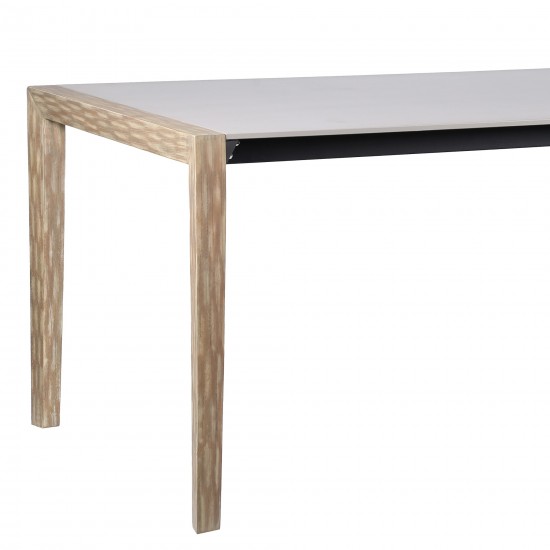 Fineline Indoor 80" Rectangle Dining Table in Light Eucalyptus Wood