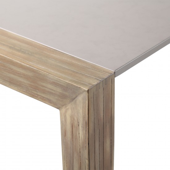 Fineline Indoor 80" Rectangle Dining Table in Light Eucalyptus Wood