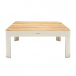 Portals Square Coffee Table in Light Matte Sand Finish