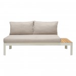 Portals 2 Piece Sofa Set in Light Matte Sand Finish with BeigeCushions
