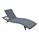 Cabana Outdoor Adjustable Wicker Chaise Lounge Chair