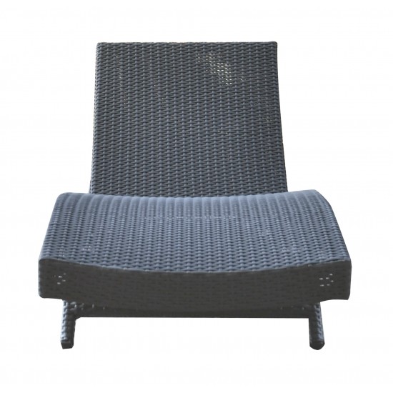 Cabana Outdoor Adjustable Wicker Chaise Lounge Chair