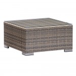 Nina 3 piece Rattan Sectional Set with Dark Brown Cushions
