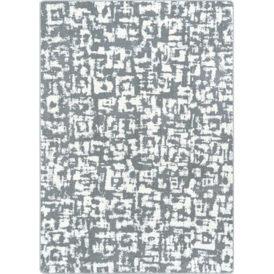 Block Print 5'4" x 7'8" area rug in color Cloudy