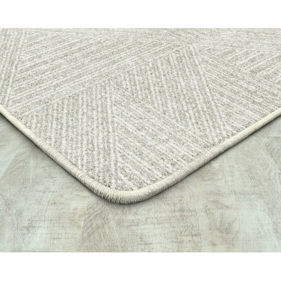 Above Board 5'4" x 7'8" area rug in color Dove