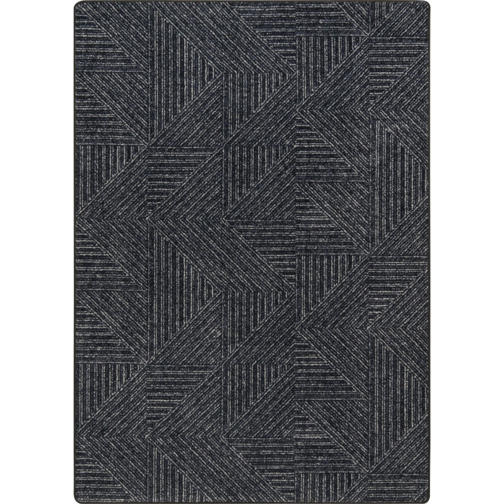 Above Board 5'4" x 7'8" area rug in color Onyx