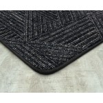 Above Board 5'4" x 7'8" area rug in color Onyx