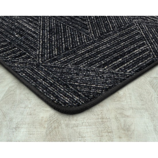 Above Board 7'8" x 10'9" area rug in color Onyx