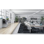 Stretched Thin 5'4" x 7'8" area rug in color Slate
