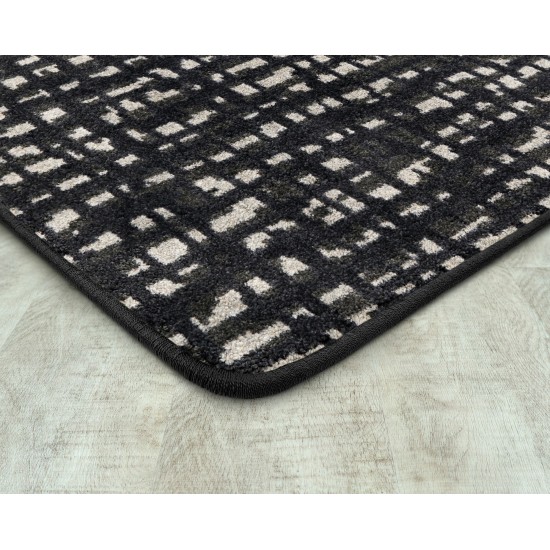 Fool's Gold 5'4" x 7'8" area rug in color Onyx