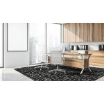 Fool's Gold 7'8" x 10'9" area rug in color Onyx