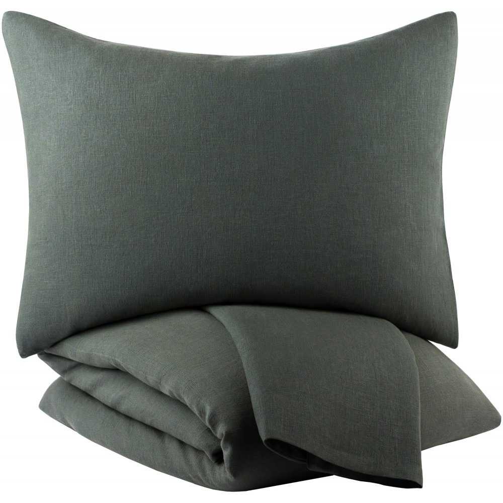 Surya Dawson Olive Euro Sham 26"H X 26"W Surya Dawson Olive Euro Sham 26"H X 26"W