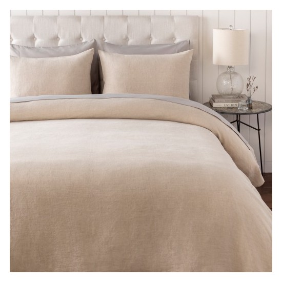 Surya Dawson Light Beige Full/Queen Bedding Set 88"W X 92"L,20"H X 26"W