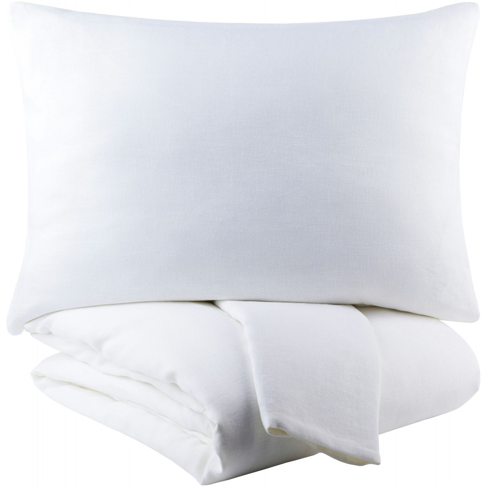 Surya Peyton White King/Ca King Bedding Set 108"W X 92"L,20"H X 36"W Surya Peyton White King/Ca King Bedding Set 108"W X 92"L,20"H X 36"W