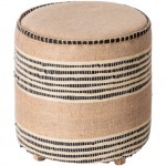 Surya Aarzoo Beige Ottoman 18"H X 20"W X 20"D