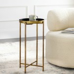 Surya Allenbury Aeu-005 End Table 26"H X 14"W X 14"D