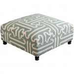 Surya Archive Dusty Sage Ottoman 16"H X 32"W X 32"D