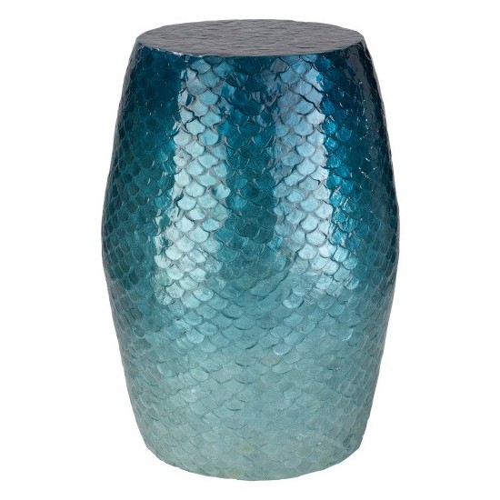 Surya Blue Ocean End Table 20"H X 14"W X 14"D