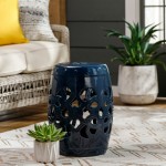 Surya Brinnon Bin-004 Garden Stool 18"H X 13"W X 13"D