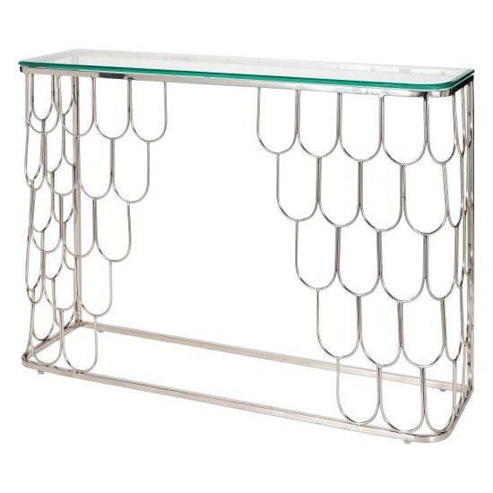 Surya Cage Console Table 30"H X 12"W X 43"D