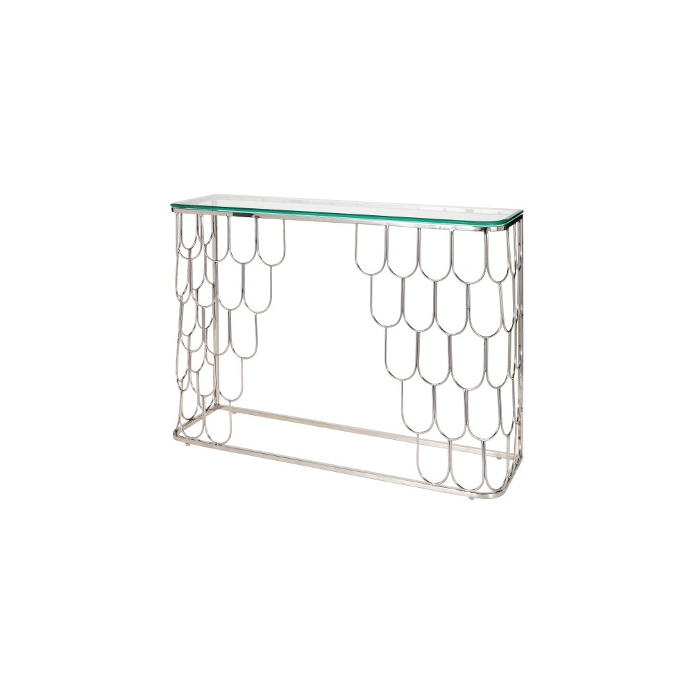 Surya Cage Console Table 30"H X 12"W X 43"D