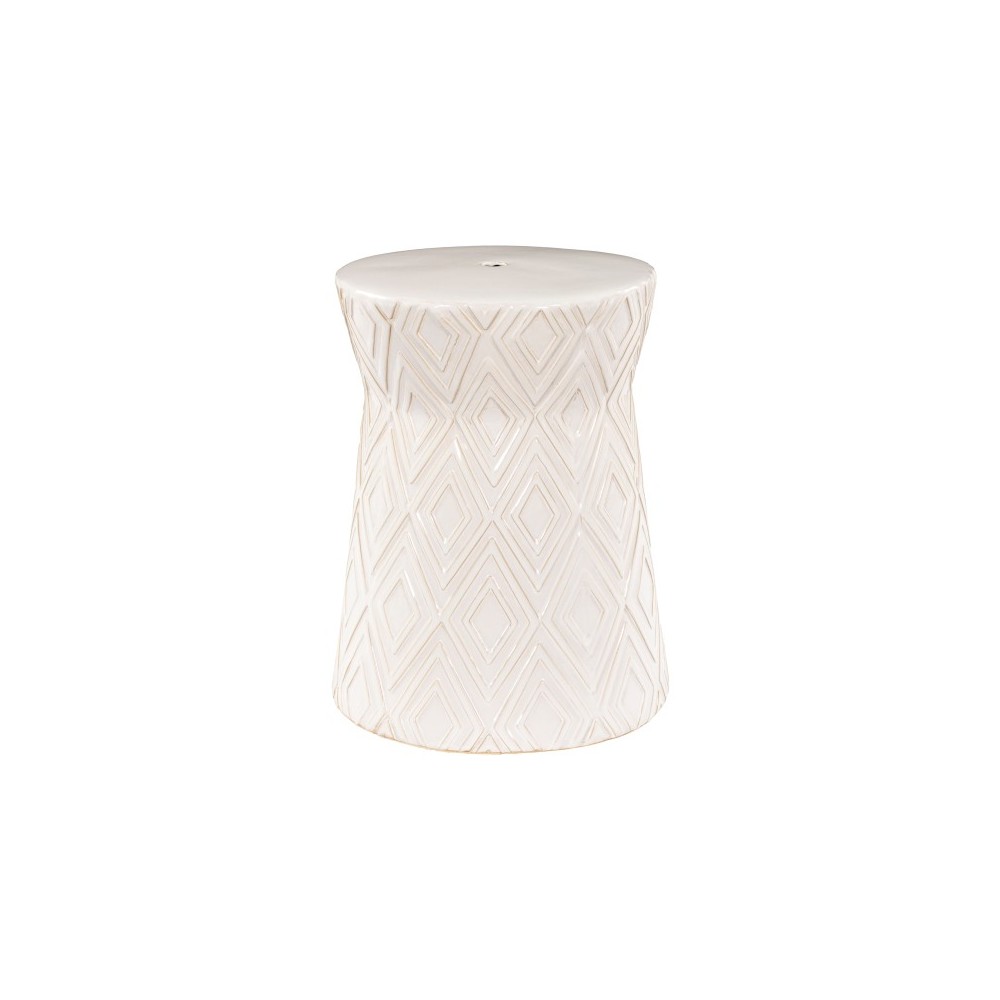 Surya Cali Garden Stool 18"H X 14"W X 14"D