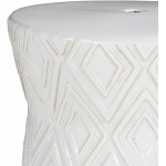 Surya Cali Garden Stool 18"H X 14"W X 14"D