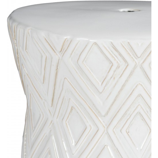 Surya Cali Garden Stool 18"H X 14"W X 14"D