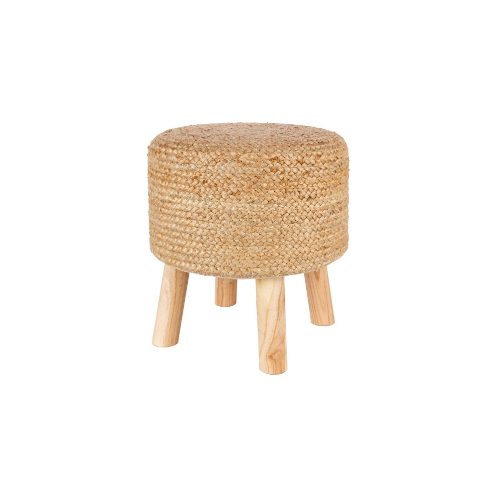 Surya Cambrai Tan, Brown Stool 17"H X 18"W X 18"D Surya Cambrai Tan, Brown Stool 17"H X 18"W X 18"D
