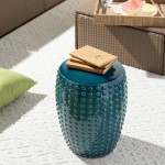Surya Camdale Cde-001 Garden Stool 17"H X 13"W X 13"D