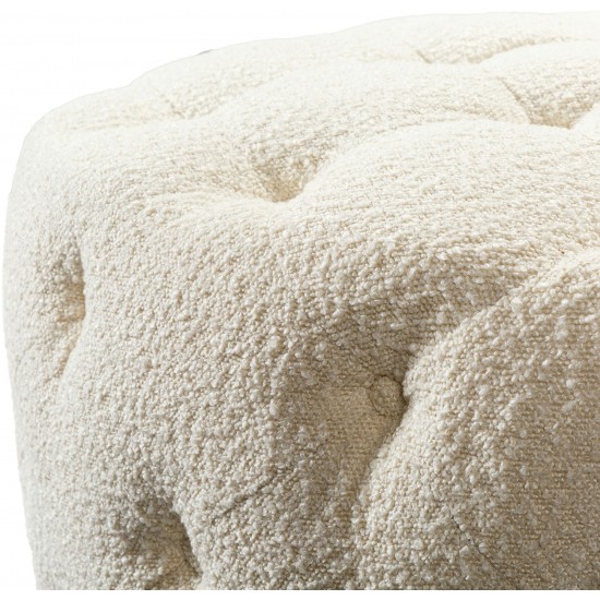 Surya Ferrand Frd-002 Cream Ottoman 18"H X 35"W X 35"D