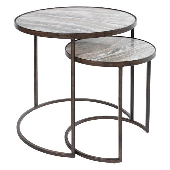 Surya Hearthstone Hts-002 Nesting Table Set