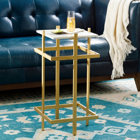 Surya Lindsey End Table 29"H X 14"W X 14"D