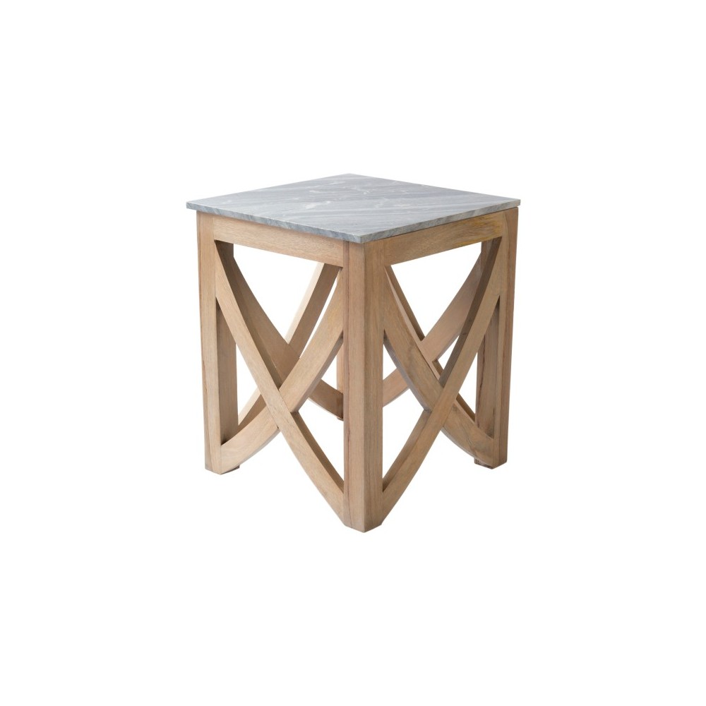 Surya Logan End Table 22"H X 18"W X 18"D Surya Logan End Table 22"H X 18"W X 18"D