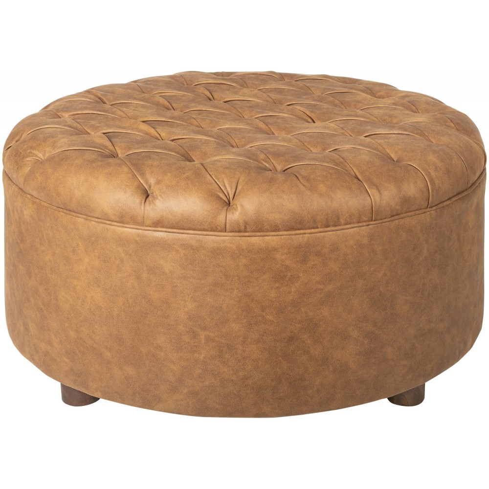 Surya Medford Ottoman 16"H X 32"W X 32"D