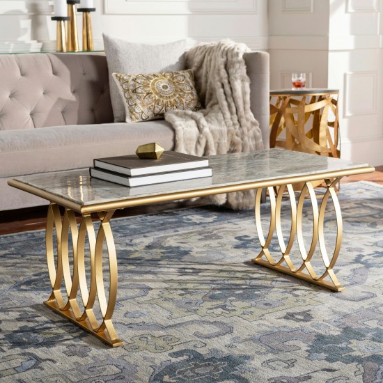 Surya Nishka Coffee Table 19"H X 47"W X 22"D