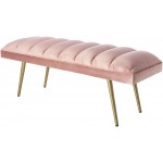 Surya Roxeanne Ron-007 Upholstered Bench 18"H X 48"W X 16"D